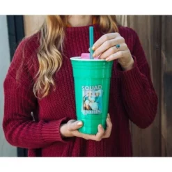 Silver Buffalo The Golden Girls "Squad Goals" Tumbler with Lid and Straw | Holds 32 Ounces -WATER BOTTLES Sales unnamed file 1012