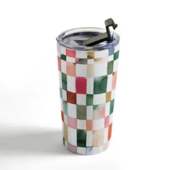 Society6 Ninola Design Watercolor Checker Yuletide 20 oz Stainless Steel Travel Mug - Deny Designs 7 Society6 Ninola Design Watercolor Checker Yuletide 20 oz Stainless Steel Travel Mug - Deny Designs -WATER BOTTLES Sales unnamed file 1034