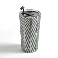 Society6 Little Arrow Design Co Organic Chevron Inkwell 20 oz Stainless Steel Travel Mug - Deny Designs -WATER BOTTLES Sales unnamed file 1041