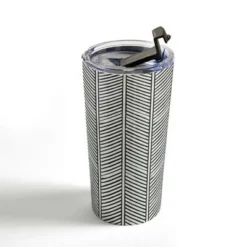 Society6 Little Arrow Design Co Organic Chevron Inkwell 20 oz Stainless Steel Travel Mug - Deny Designs -WATER BOTTLES Sales unnamed file 1042