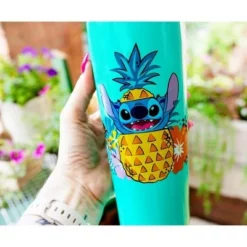 Silver Buffalo Disney Lilo & Stitch Ohana 22oz Stainless Steel Tumbler w/ Straw -WATER BOTTLES Sales unnamed file 1045