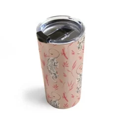 Society6 Caroline Okun Stalking Siberian Rose 20 oz Stainless Steel Travel Mug - Deny Designs