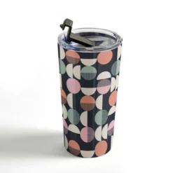Society6 Emanuela Carratoni Abstract Moon Pattern 20 oz Stainless Steel Travel Mug - Deny Designs -WATER BOTTLES Sales unnamed file 1063
