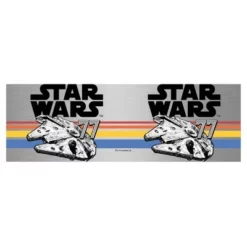 Star Wars Retro Millennium Falcon Logo Stainless Steel Tumbler w/Lid