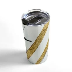 Society6 Alyssa Hamilton Art Armor 8 A Minimal Abstract Pie 20 oz Stainless Steel Travel Mug - Deny Designs