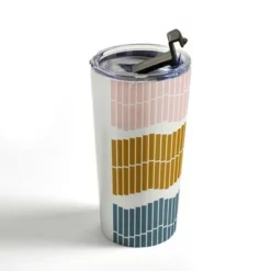 Society6 June Journal Pastel Piano Keys 20 oz Stainless Steel Travel Mug - Deny Designs -WATER BOTTLES Sales unnamed file 1104