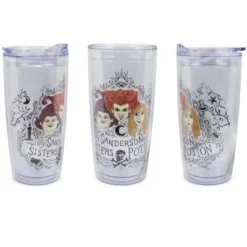 Disney Silver Buffalo Hocus Pocus Sisters Potion 20oz Double Wall Travel Tumbler