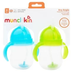 Munchkin Any Angle Click Lock Weighted 2pk Straw Trainer Cup - 7oz Blue/green 14 Munchkin Any Angle Click Lock Weighted 2pk Straw Trainer Cup - 7oz Blue/green -WATER BOTTLES Sales unnamed file 1115