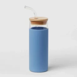 16.9oz Glass Tumbler with Straw & Silicone Sleeve - Threshold™ Asparagus 12 16.9oz Glass Tumbler with Straw & Silicone Sleeve - Threshold™ Asparagus -WATER BOTTLES Sales unnamed file 1121