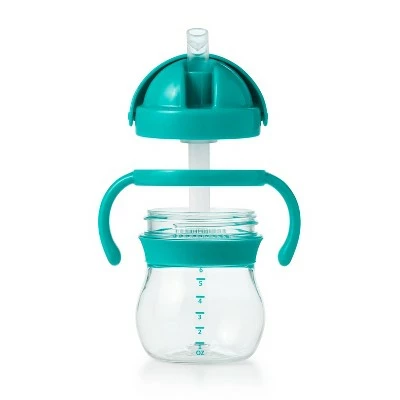 OXO Tot Transitions Straw Cup with Removable Handles - 6oz - Teal 5 OXO Tot Transitions Straw Cup with Removable Handles - 6oz - Teal - Image 3