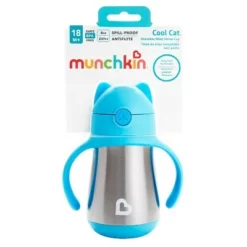Munchkin Cool Cat Stainless Steel Straw Cup - 8oz Blue 11 Munchkin Cool Cat Stainless Steel Straw Cup - 8oz Blue -WATER BOTTLES Sales unnamed file 1153