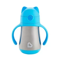 Munchkin Cool Cat Stainless Steel Straw Cup - 8oz Blue 12 Munchkin Cool Cat Stainless Steel Straw Cup - 8oz Blue -WATER BOTTLES Sales unnamed file 1154