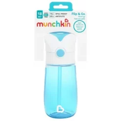 Munchkin Flip & Go Straw Cup - 12oz Blue -WATER BOTTLES Sales unnamed file 1164