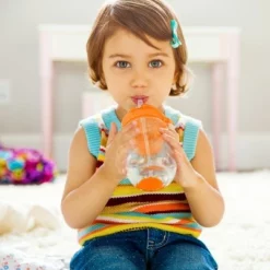 Munchkin 2pk Click Lock Weighted Straw Cup 10oz Pink