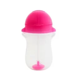 Munchkin 2pk Click Lock Weighted Straw Cup 10oz Pink -WATER BOTTLES Sales unnamed file 1177