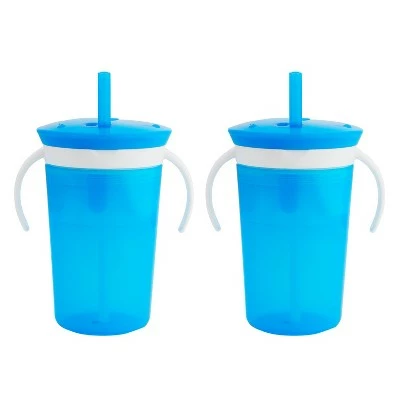 Munchkin SnackCatch & Sip 2-in-1 Snack Catcher and Spill Proof Cup - 2pk Blue 7 Munchkin SnackCatch & Sip 2-in-1 Snack Catcher and Spill Proof Cup - 2pk Blue - Image 5
