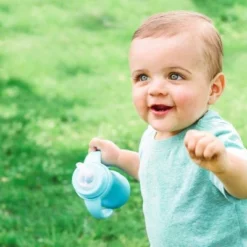 green sprouts Ware Sip & Straw Cup - Gray - 6oz -WATER BOTTLES Sales unnamed file 1208