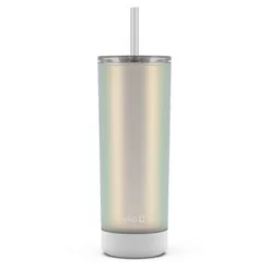 Ello Monterey 24oz Double Wall Plastic Tumbler White Iridescent -WATER BOTTLES Sales unnamed file 1269