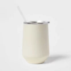 Threshold 12oz Stainess Steel Wine Tumbler with Slide Lid & Straw Orange Branch -WATER BOTTLES Sales unnamed file 1280