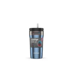 Contigo Uptown Tumbler with Dual-Sip Lid Stainless Steel Blueberry -WATER BOTTLES Sales unnamed file 1287