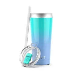 Ello Beacon 24oz Stainless Steel Tumbler - Mint/Blue Fade