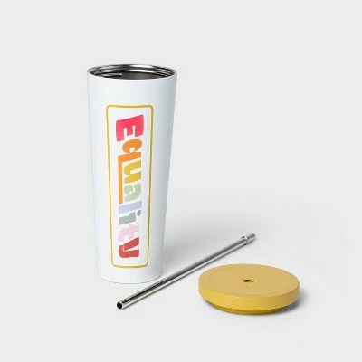 24oz Tumbler with Straw Equality Multicolor - Pride 3 24oz Tumbler with Straw Equality Multicolor - Pride