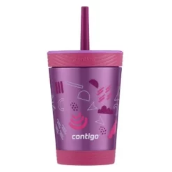Contigo Kids Stainless Steel Kids Spill-Proof Tumbler with Straw Floral -WATER BOTTLES Sales unnamed file 1316