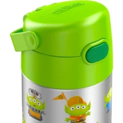 Thermos 12oz FUNtainer Water Bottle with Bail Handle - Green Pixar -WATER BOTTLES Sales unnamed file 1335