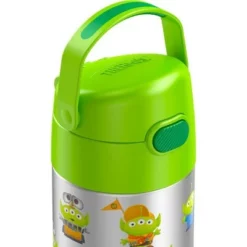 Thermos 12oz FUNtainer Water Bottle with Bail Handle - Green Pixar -WATER BOTTLES Sales unnamed file 1336