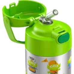 Thermos 12oz FUNtainer Water Bottle with Bail Handle - Green Pixar -WATER BOTTLES Sales unnamed file 1337