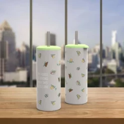 The Mandalorian 16oz Stainless Steel Double Wall Straw Tumbler - Zak Designs -WATER BOTTLES Sales unnamed file 1368