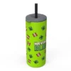 Minecraft 16oz Stainless Steel Double Wall Straw Tumbler - Zak Designs