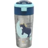 Zak Designs Double Wall Stainless Steel Straw Bottle - Moon Bear - 12oz -WATER BOTTLES Sales unnamed file 1375