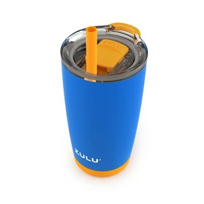 Zulu Tempo 12oz Stainless Steel Kids Tumbler with Straw Blue 5 Zulu Tempo 12oz Stainless Steel Kids Tumbler with Straw Blue - Image 3