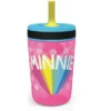 Zak Designs Disney 15 ounce Plastic Tumbler with Lid and Straw, Minnie Mouse, 2-piece set