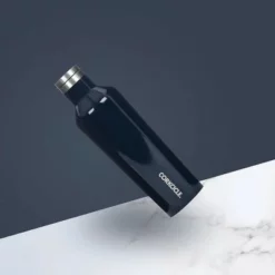 Corkcicle Classic 16 Ounce Canteen Triple Insulated Stainless Steel Water Bottle with Screw Cap and Extra Wide Mouth, Gloss Navy