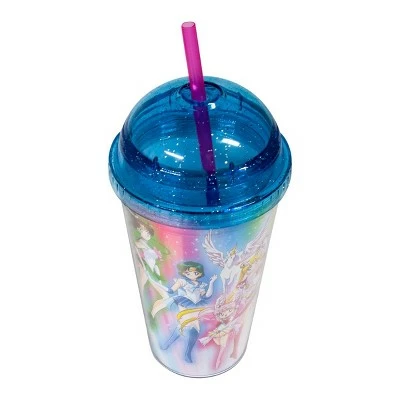 Just Funky Sailor Moon 16oz. Carnival Cup with Glitter Dome Lid 5 Just Funky Sailor Moon 16oz. Carnival Cup with Glitter Dome Lid - Image 3