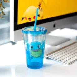Just Funky Pokemon Squirtle Glitter Confetti Carnival Mug -WATER BOTTLES Sales unnamed file 1449