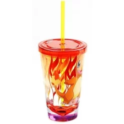 Just Funky Pokemon Charmander Diamond Bottom 16oz Carnival Cup