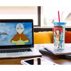 Silver Buffalo Avatar: The Last Airbender Trio Carnival Cup With Lid And Straw | 20 Ounces -WATER BOTTLES Sales unnamed file 1463