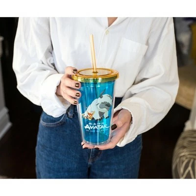 Surreal Entertainment Avatar: The Last Airbender Aang and Appa Carnival Cup With Straw | 16 Ounces 7 Surreal Entertainment Avatar: The Last Airbender Aang and Appa Carnival Cup With Straw | 16 Ounces - Image 5