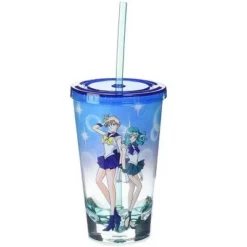 Just Funky Sailor Moon Uranus & Neptune Acrylic Diamond Bottom 16oz Carnival Cup