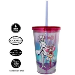 Just Funky Sailor Moon Pegasus Diamond Bottom 16oz Carnival Cup w/ Straw & Lid -WATER BOTTLES Sales unnamed file 1480