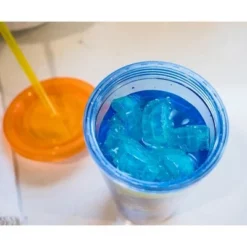 Silver Buffalo Disney Lilo & Stitch Carnival Cup With Ice Cubes | Holds 16 Ounces -WATER BOTTLES Sales unnamed file 1495