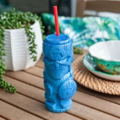 Beeline Creative Geeki Tikis Marvel Captain America Tumbler | Tiki Style Cup | Holds 19 Ounces -WATER BOTTLES Sales unnamed file 1512