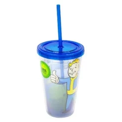 Just Funky Fallout Vault Boy 16oz Carnival Cup w/ Ice Cubes