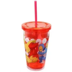 Just Funky Pokemon Group 18oz Carnival Cup w/ Floating Confetti Pokeballs