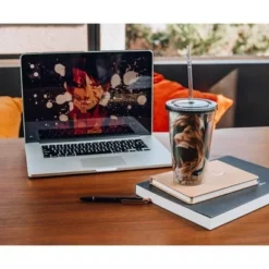 Funky People Attack On Titan Screaming 16oz Travel Cup -WATER BOTTLES Sales unnamed file 1534