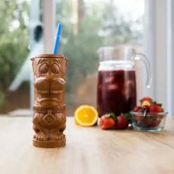 Beeline Creative Geeki Tikis Scooby-Doo Scooby Plastic Tumbler with Straw | Holds 20 Ounces -WATER BOTTLES Sales unnamed file 1556