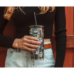 Silver Buffalo Disney The Nightmare Before Christmas Jack Skellington Faces Carnival Cup -WATER BOTTLES Sales unnamed file 1572